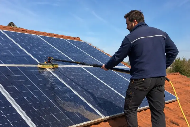 Nettoyage et entretien de panneaux solaires à la Mothe-Saint-Héray