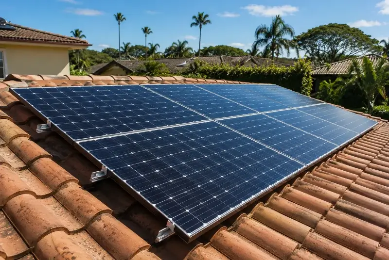 Installation de panneaux solaires à la Mothe-Saint-Héray